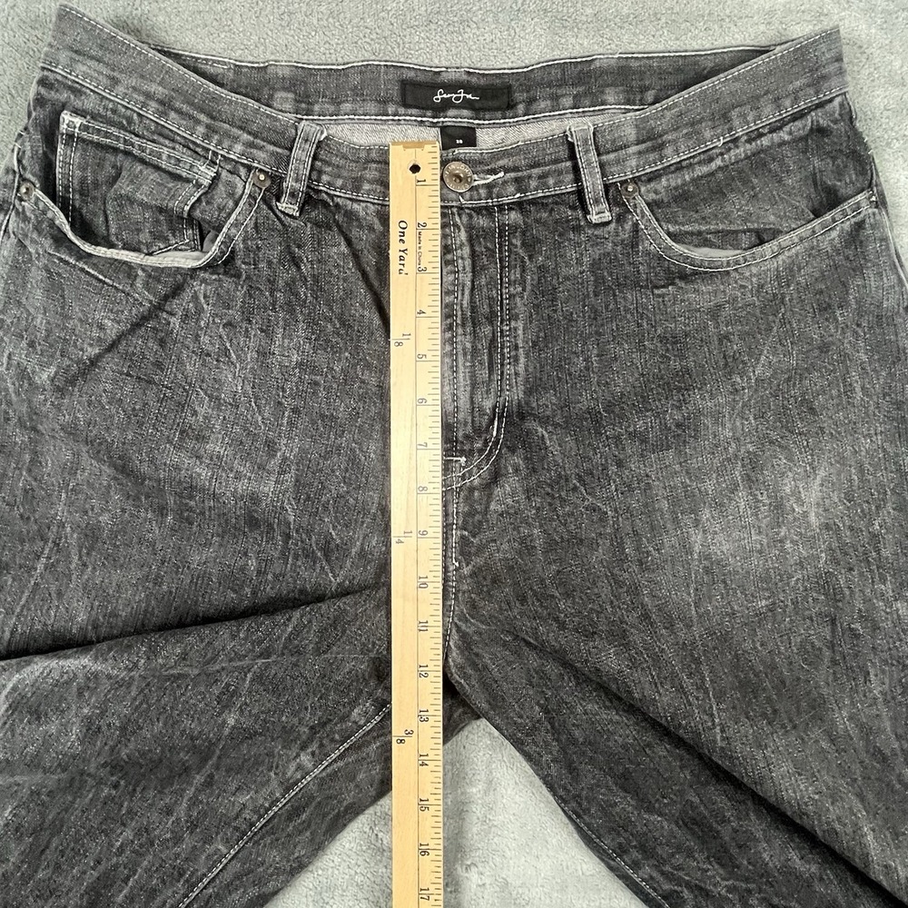 Sean John Embroidered Wide Leg Jean Men Relaxed Streetwear Baggy Denim 38X33 Y2K - Picture 6 of 8